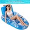 Summer Inflatable Pool Float Adult - Pool Floaties Lounger Floats Raft Floating Chair Water Floaties for Swimming Pool Lake Lounge Float with Cup Holders Beach Pool Party Toys